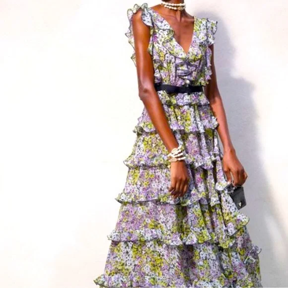 Giambattista Valli x H&M Floral Maxi NWT - Picture 1 of 9